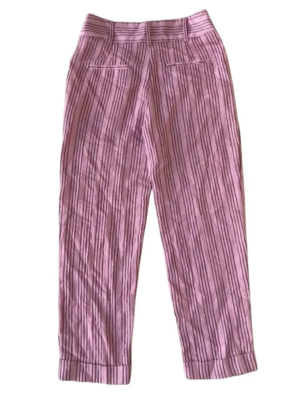 Zara Striped Pants in Pink and Black